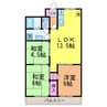 カーサグラン余戸 3LDKの間取り