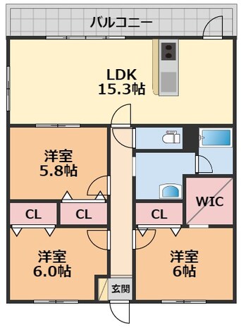 間取図 エリヴェール道後・