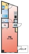 リューレント雄郡 1Rの間取り