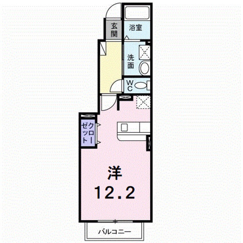 間取図 フェリス　道後