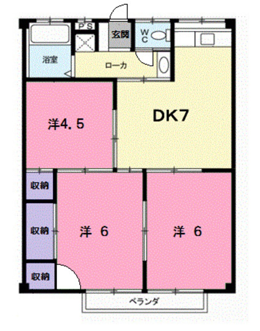 間取図 コーポ丹下