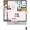 アルソレイユ空港通 1Rの間取り
