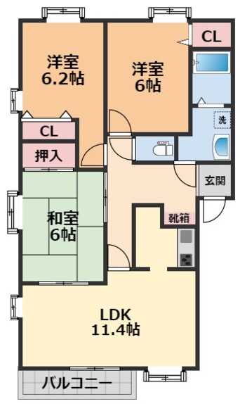 間取図 フォブール牧野