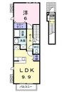 アレグリア 1LDKの間取り