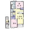 ファスタージュ　Ⅱ 2LDKの間取り
