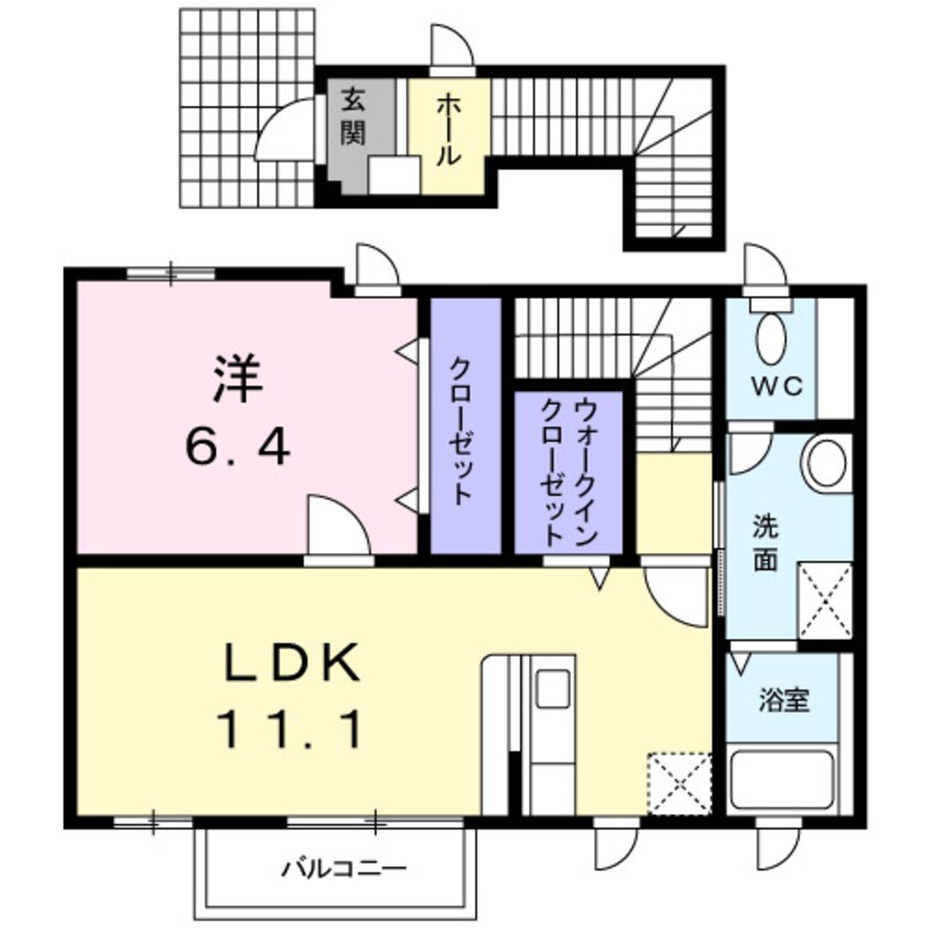 間取図 クレストール林　Ｂ