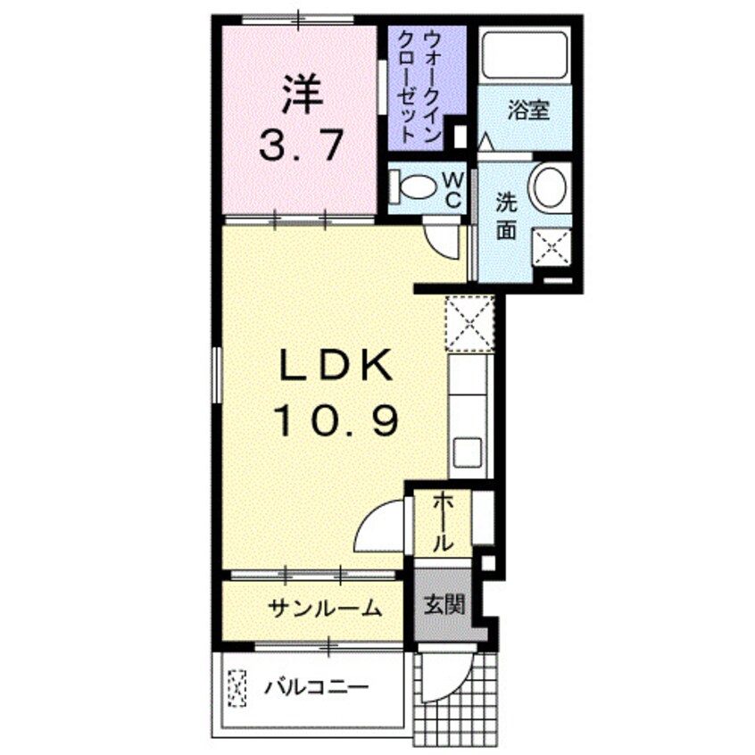 間取図 ティアモ・ローザ