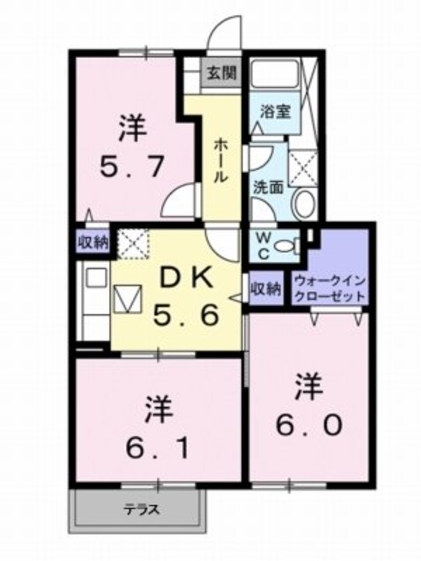 間取図 アネックス斎院Ｂ