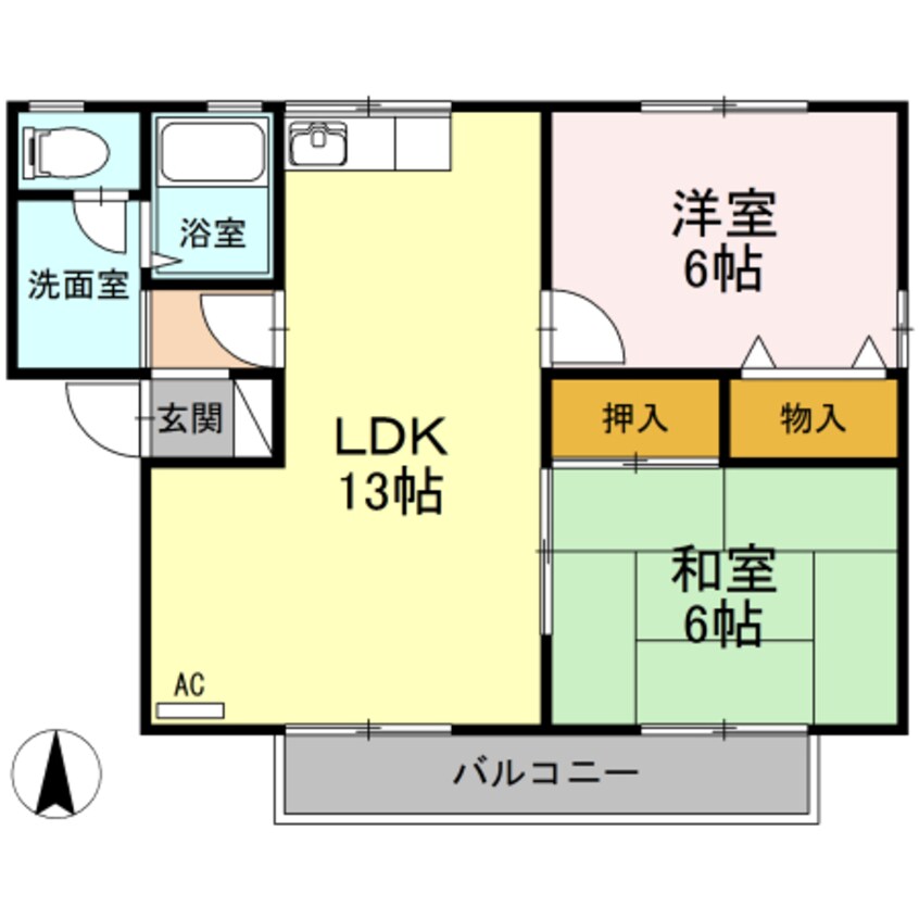 間取図 セジュールＭＧ　Ⅴ