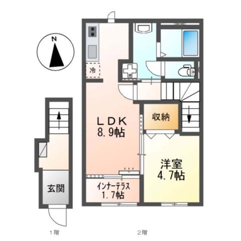 間取図 シャイン・ウェスト