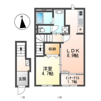 間取図 シャイン・ウェスト