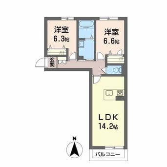 間取図 シャーメゾン森