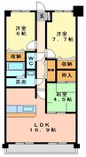 サントノーレ姫原弐番館 3LDKの間取り