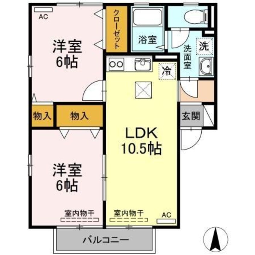 間取図 セジュール・ウメキⅢ