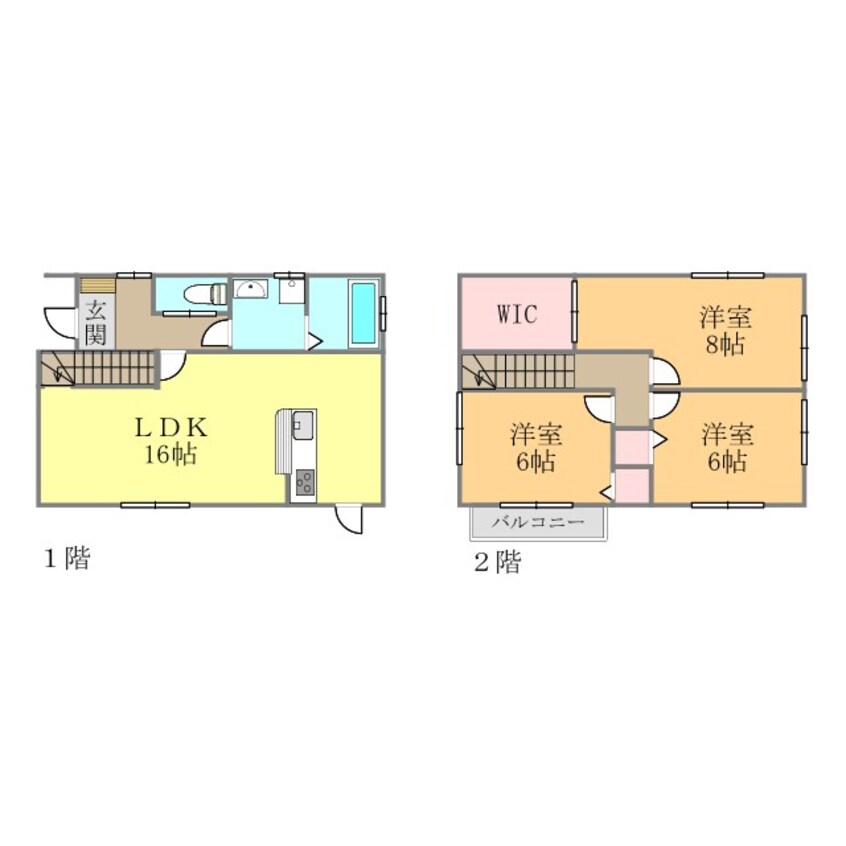 間取図 ミーサヴィレッジ空港通