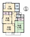 メゾン新居 3DKの間取り