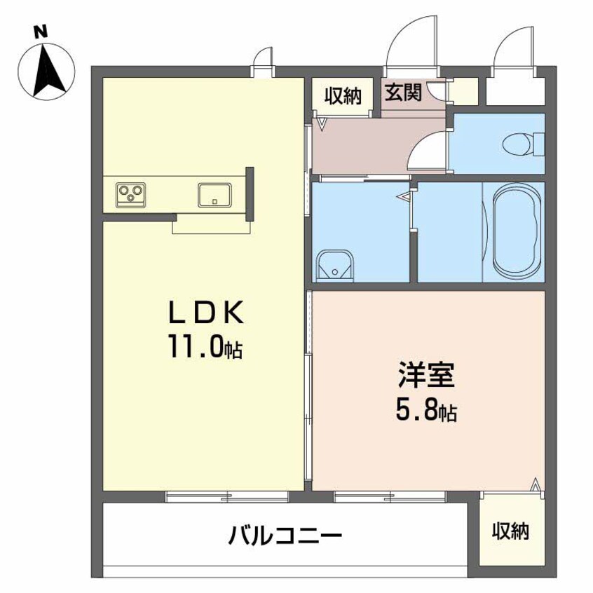 間取図 グランマスト松山