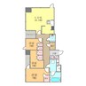 シティータワー松山 3LDKの間取り