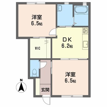 間取図 テラスコート東垣生A