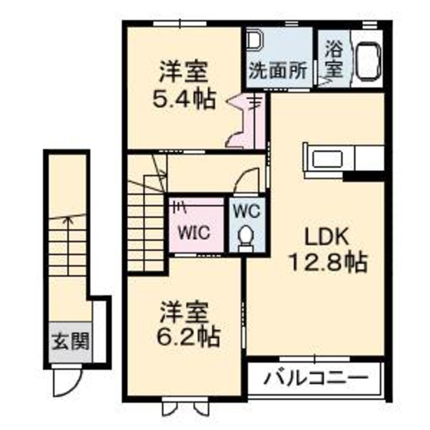 間取図 テラスコート東垣生A