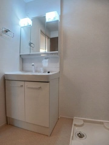 広い洗面スペース ポプラⅠ