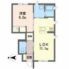 スパジオ　コモド　蔵 1LDKの間取り