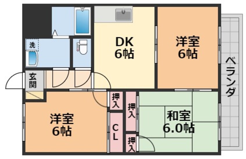 間取図 ブルースカイ山西