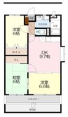 ベイリーフＡ 3DKの間取り