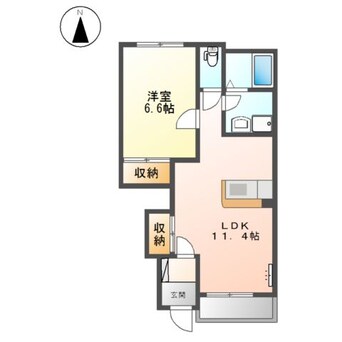 間取図 フローラルコート