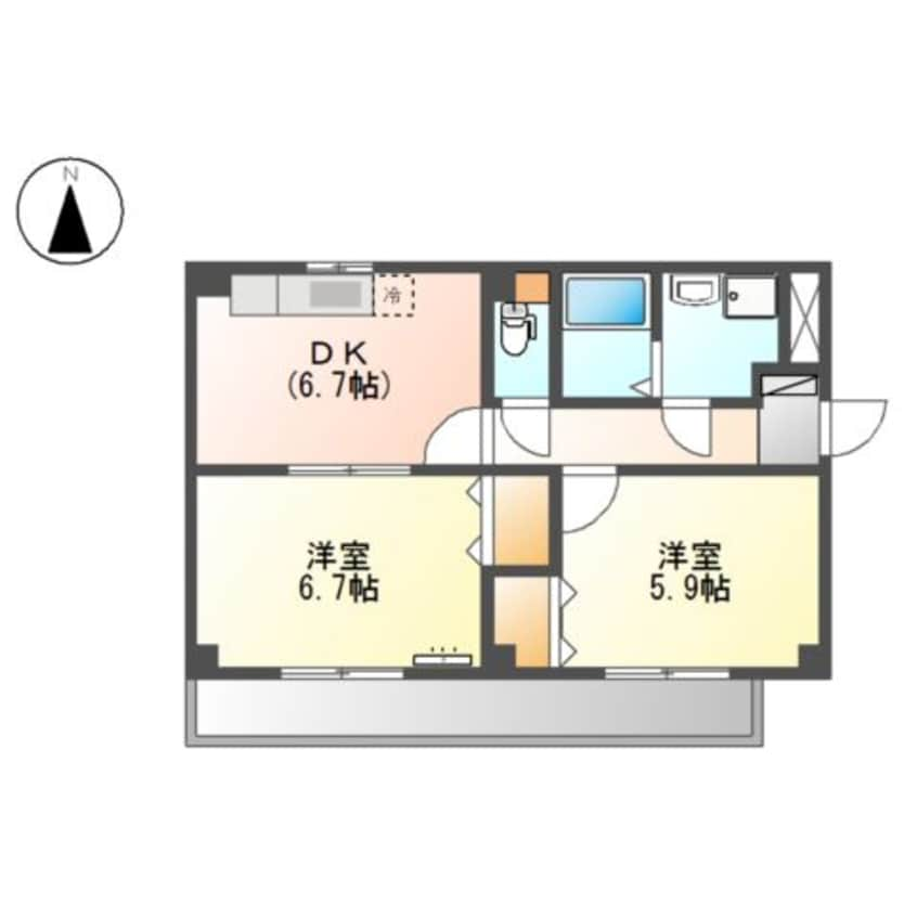 間取図 サン・コートM