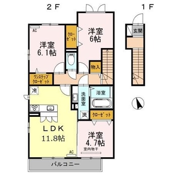 間取図 グレイス ソシア Ｋ