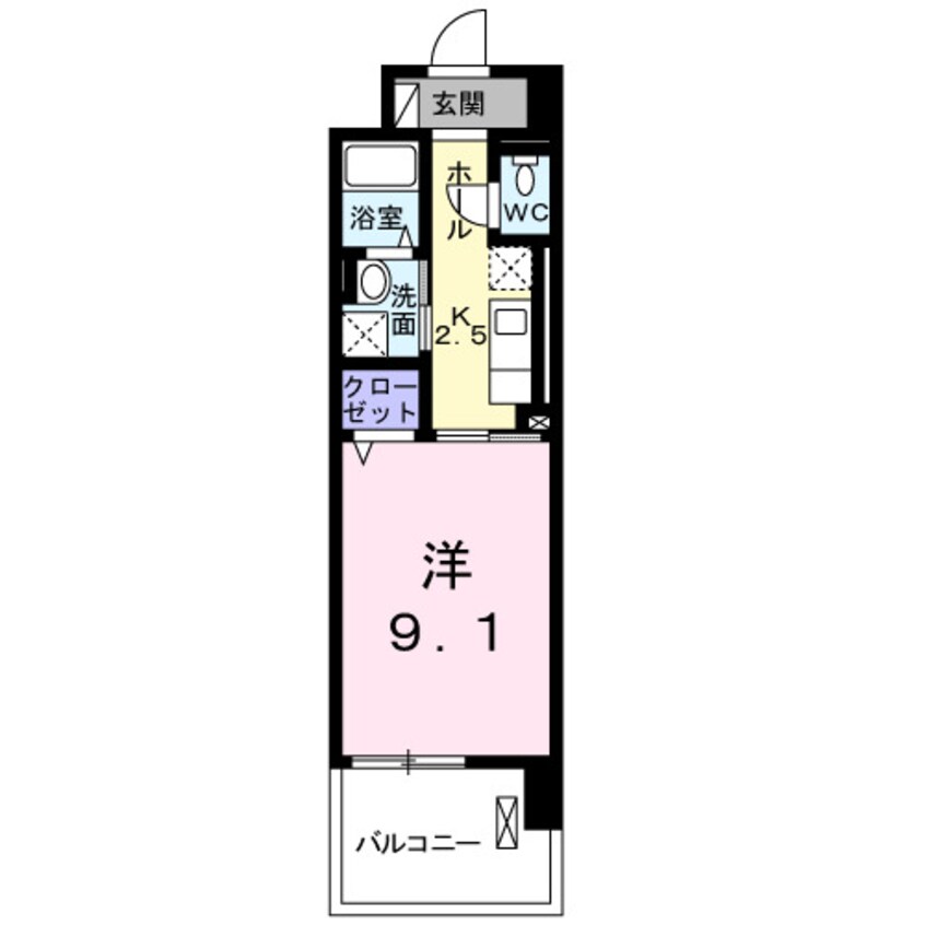 間取図 サン住吉Ⅱ