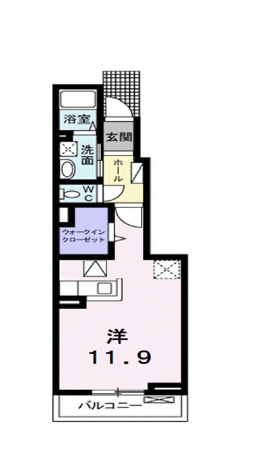 間取図 ミルト松前Ⅱ－Ⅰ