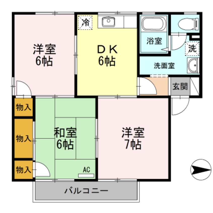 間取図 コンフォートＡ棟