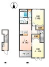 ソレイユ 2DKの間取り