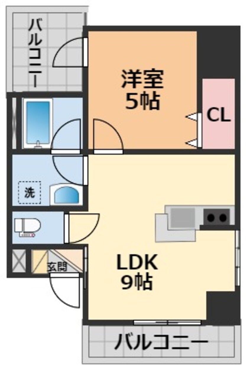 間取図 アリビオ歩行町