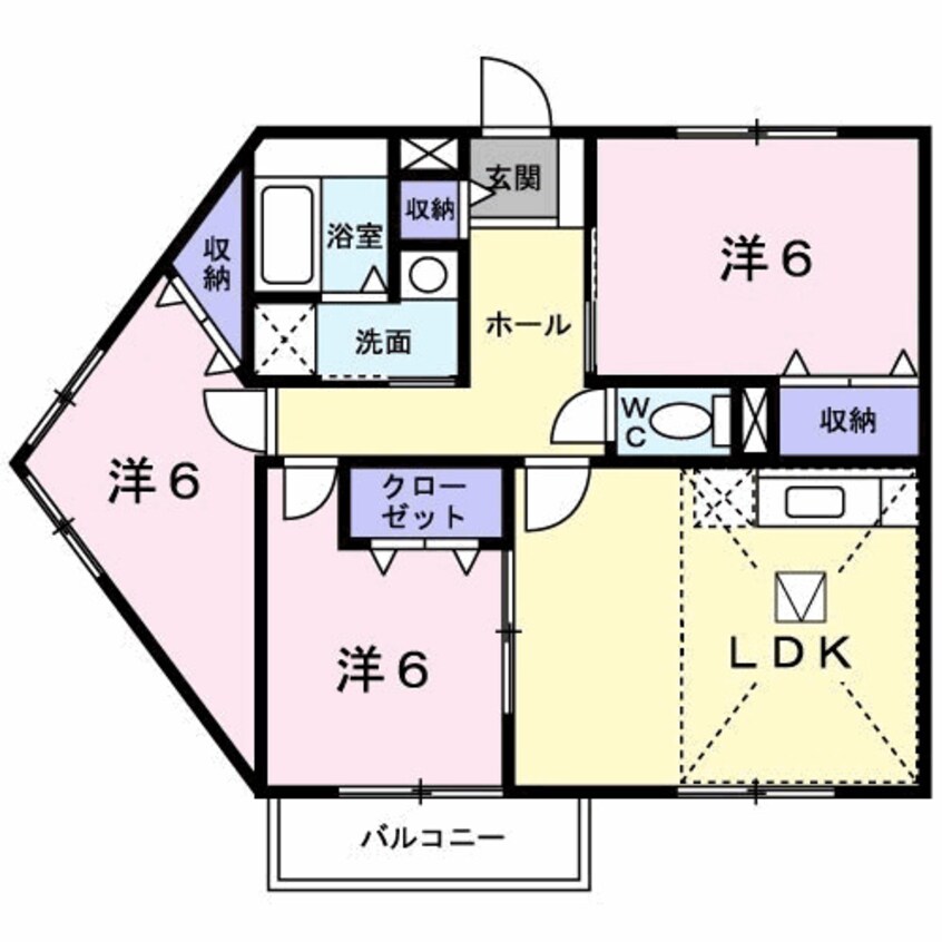 間取図 グリーンスクエアＢ