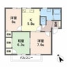 ディアス千原　2 2LDKの間取り