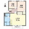 コーポオレンジ 2LDKの間取り
