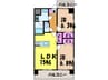 WINHILLS　HIMEBARA・ 2LDKの間取り