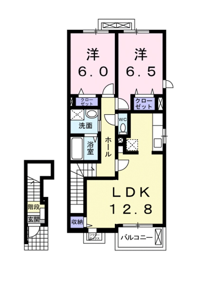 間取図 ジェンティーレ　Ｂ