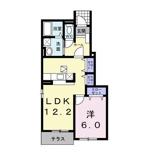 間取り図 ブルック磯Ⅱ