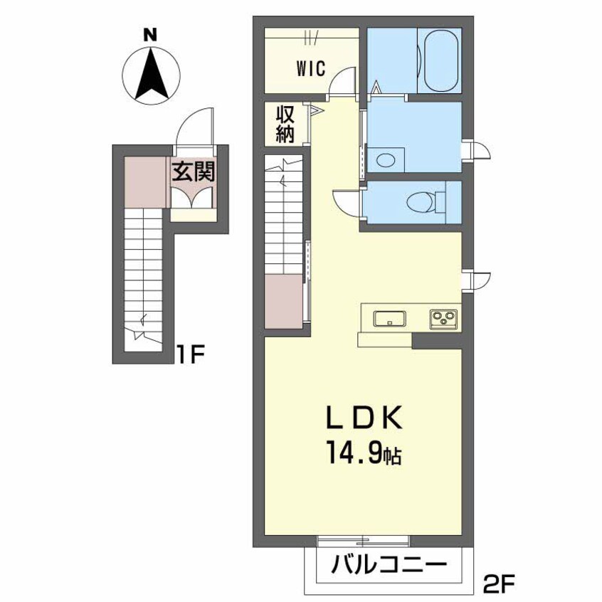 間取図 Ｗｏｏｄ　Ｈｏｕｓｅ　２２