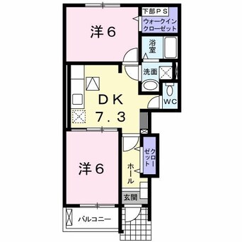 間取図 メゾン・ド・ＭＫ　Ｂ