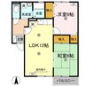セジュール西余戸 2LDKの間取り