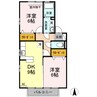 ジュネス椿Ａ 2DKの間取り