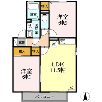 間取図 プレジャーⅡ