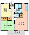 サンガーデン西古泉 2LDKの間取り