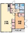伊予鉄道郡中線/土居田駅 徒歩4分 1階 築25年 1LDKの間取り