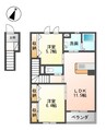 Ark court 2LDKの間取り